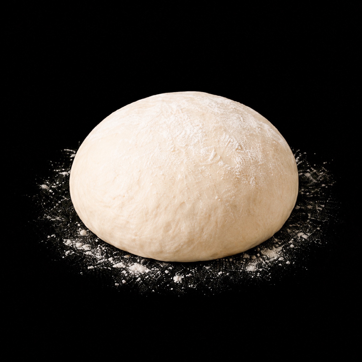 Bola de masa pre-formada sobre harina